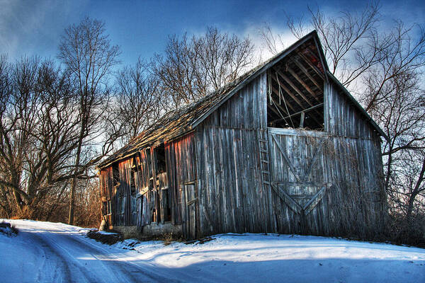 Barn Art Print featuring the photograph A Time Gone By.... Country Barn by Wayne Moran