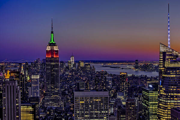 Nyc Art Print featuring the photograph A View From The Top by Susan Candelario