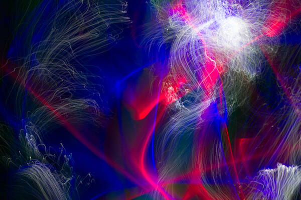Photographic Light Painting Art Print featuring the photograph Abstract 25 by Steve DaPonte