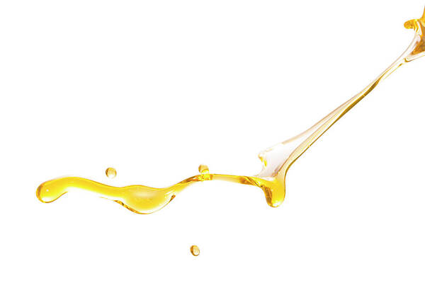 Motor Oil Art Print featuring the photograph Active Oil Splash In White Background by Yaorusheng