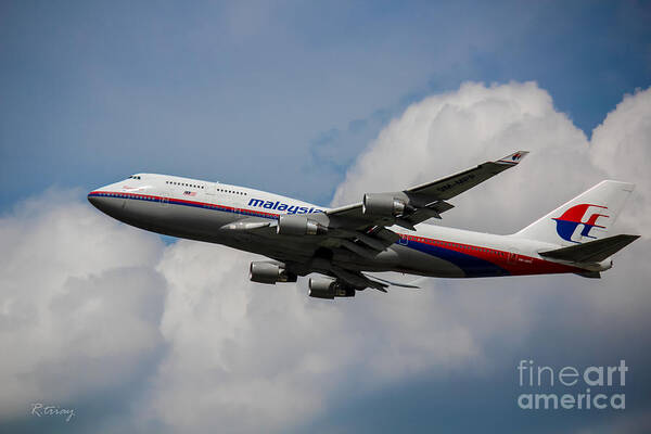 Air Malaysia Art Print featuring the photograph Air Malaysia Boeing 747 by Rene Triay FineArt Photos