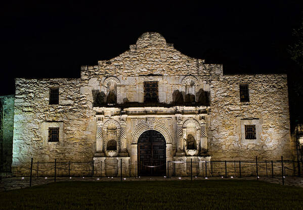 Alamo Art Print featuring the photograph Alamo Mission by Heather Applegate