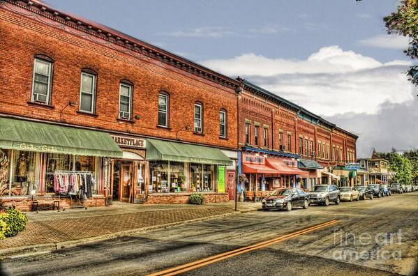 Main Street Art Print featuring the photograph All Along Main Street by Jim Lepard