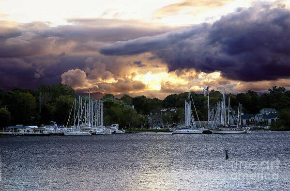 Sailboats Art Print featuring the photograph All Night In by Brett Maniscalco