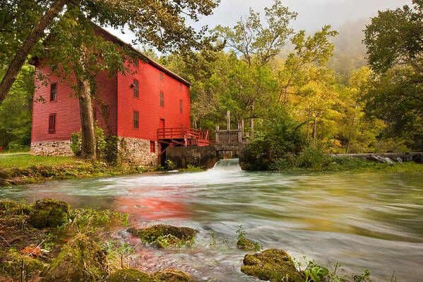 America Art Print featuring the photograph Alley Spring Mill - Eminence Missouri by Gregory Ballos