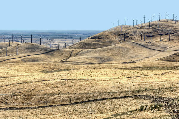 Agriculture Art Print featuring the photograph Altamont Pass - Power for the Valley by Nikolyn McDonald