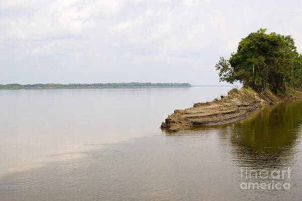 Peru Art Print featuring the photograph Amazon Waters And Tributary Waters by Gregory G. Dimijian, M.D.