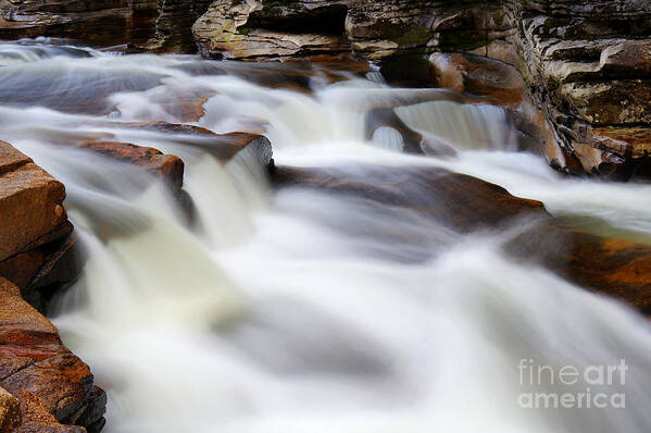 Lower Ammonoosuc Falls Art Print featuring the photograph Ammonoosuc Cascades by Aaron Whittemore