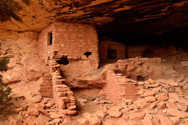 Comb Art Print featuring the photograph Anasazi Ruins at Comb Ridge by Tranquil Light Photography