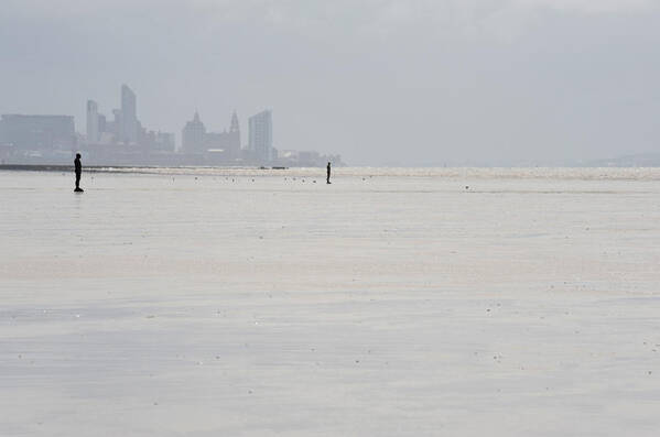 Liverpool Art Print featuring the photograph Another Place Crosby Gormley by Jerry Daniel