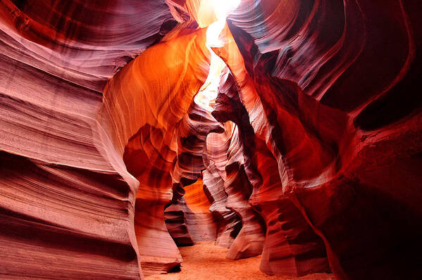 Antelope Canyon Art Print featuring the photograph Antelope Canyon 1 by Mitchell R Grosky