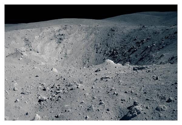 1900s Art Print featuring the photograph Apollo 16 Landing Site by Nasa/detlev Van Ravenswaay