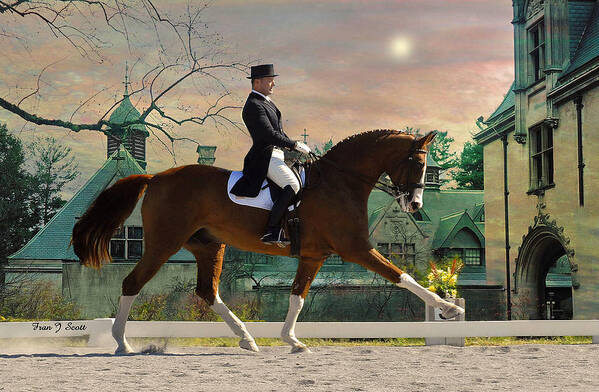Horses Art Print featuring the photograph Art of Dressage by Fran J Scott