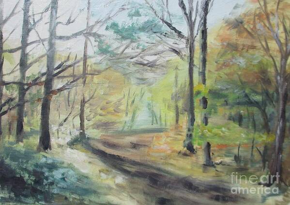 Impressionism Art Print featuring the painting Ashridge Woods 2 by Martin Howard