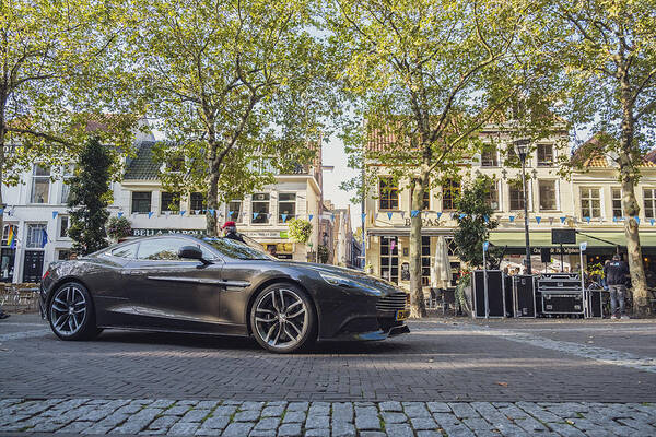 People Art Print featuring the photograph Aston Martin Vanquish sports car by Sjo