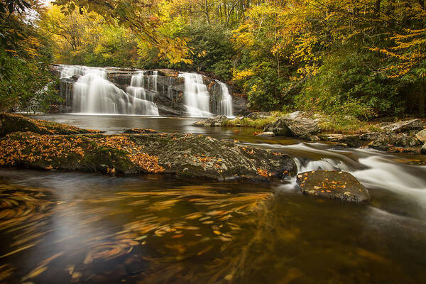 Water Art Print featuring the photograph Middle Falls on Big Snowbird Creek by Doug McPherson