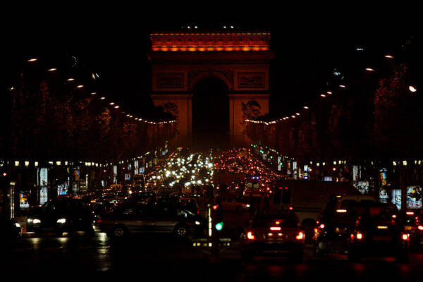 Champs Elysees Art Print featuring the photograph Avenue des Champs-Elysees by John Galbo