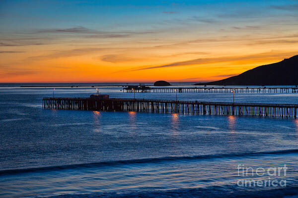 Sunset Art Print featuring the photograph Avila Near The Blue Hour by Mimi Ditchie