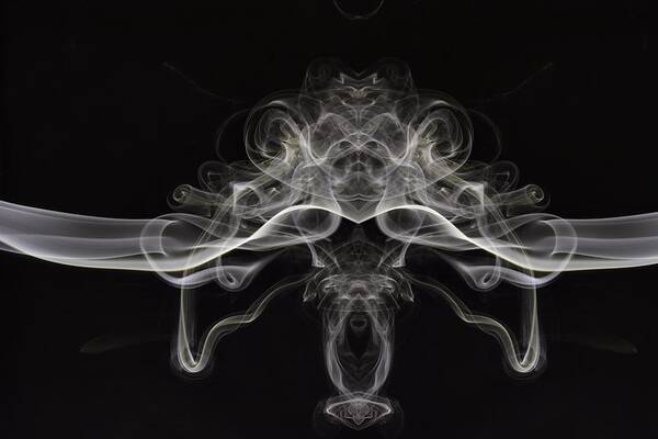 Smoke Art Art Print featuring the photograph Aztec Dancer by Mike Farslow