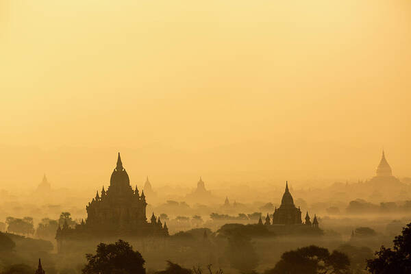 Southeast Asia Art Print featuring the photograph Bagan, Myanmar by Uchar