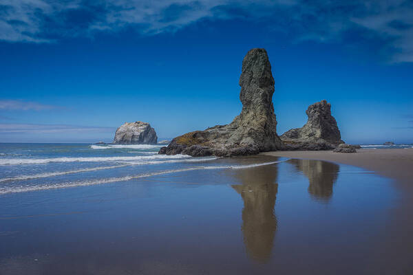 Bandon Art Print featuring the photograph Bandon Oregon Sea Stacks by Carrie Cole