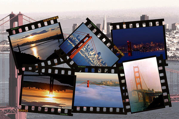 San Francisco Art Print featuring the photograph Golden Gate Collage by Christopher McKenzie