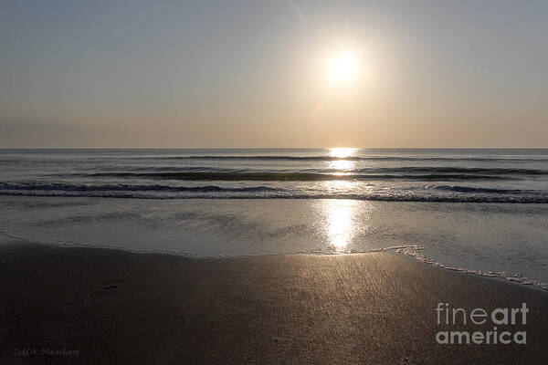 Landscape Art Print featuring the photograph Beach At Sunrise by Todd Blanchard