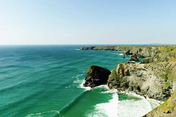 Tranquility Art Print featuring the photograph Bedruthan Steps, Cornwall, Uk by John Harper