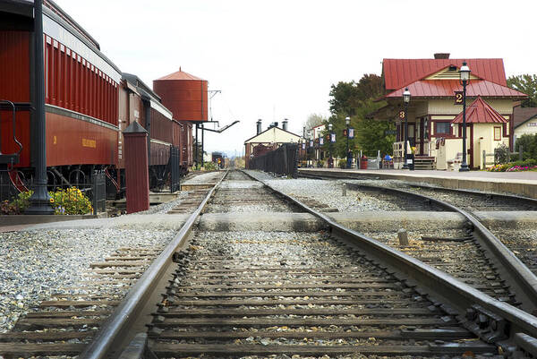 Strasburg Art Print featuring the photograph Before the first passengers by Paul W Faust - Impressions of Light