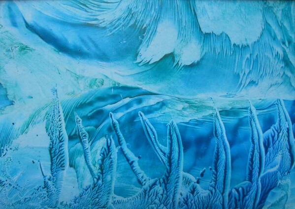 Art Art Print featuring the painting Beneath the wave by Angie Wright