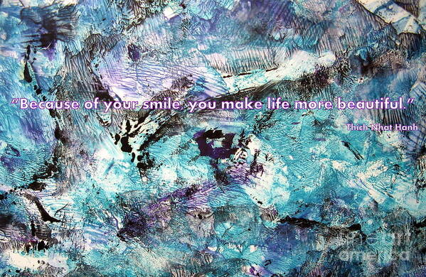  Art Print featuring the digital art Besso Monotype Smile by Mars Besso