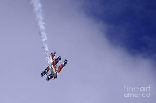 Vero Beach Airshow Art Print featuring the photograph Bi Wing Stunt Plane by Don Youngclaus