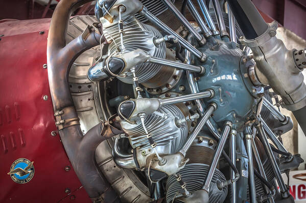 Aircraft Art Print featuring the photograph Big Motor Vintage Aircraft by Rich Franco