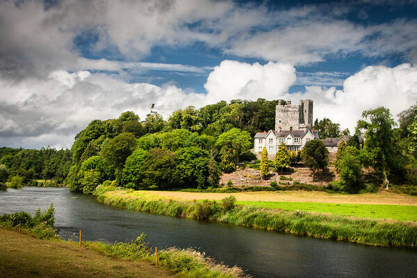 Castle Art Print featuring the photograph Blackwater At Ballyhooly by Mark Callanan