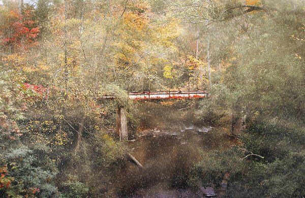 Chauga Narrows Art Print featuring the photograph Blackwell Bridge by Brent Craft