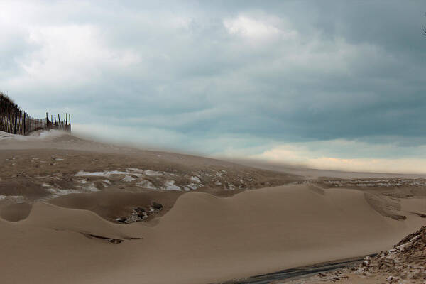 Dunes Art Print featuring the photograph Blowing Sand by Jackson Pearson