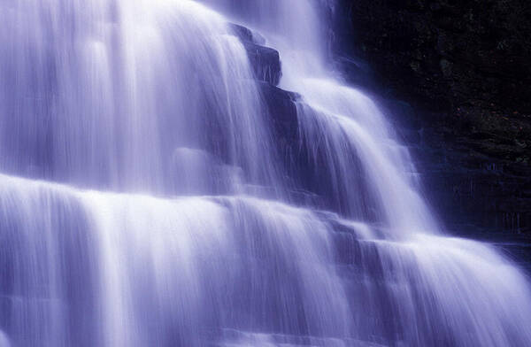 Water Art Print featuring the photograph Blue Falls by Paul W Faust - Impressions of Light