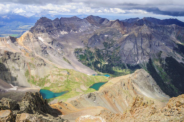 Colorado Art Print featuring the photograph Blue Lakes by Aaron Spong