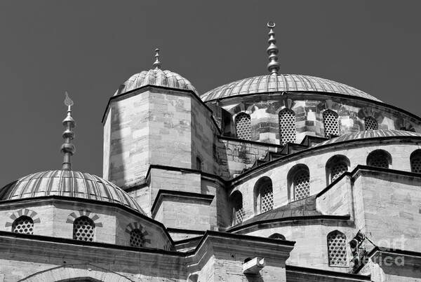 Istanbul Art Print featuring the photograph Blue Mosque Angles And Curves 03 by Rick Piper Photography