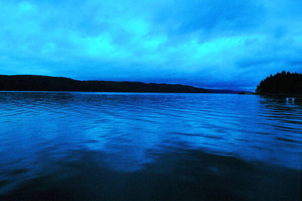 Hood Canal Art Print featuring the photograph Blue Water In The Morn by Jeff Swan