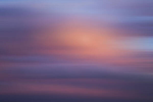 Abstract Clouds Art Print featuring the photograph Blurred Sky 4 by John Bartosik