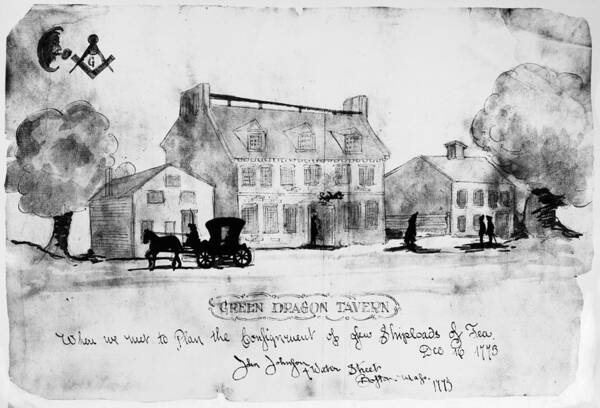 1773 Art Print featuring the photograph Boston: Tavern, 1773 by Granger