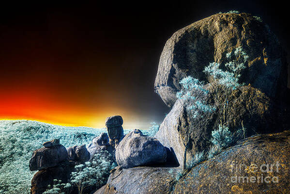 Boulders Art Print featuring the photograph Boulders by Russell Brown