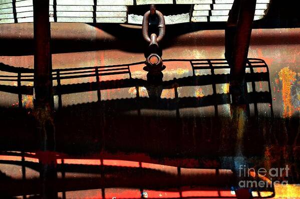 Newel Hunter Art Print featuring the photograph Boxcar Abstract 7 by Newel Hunter