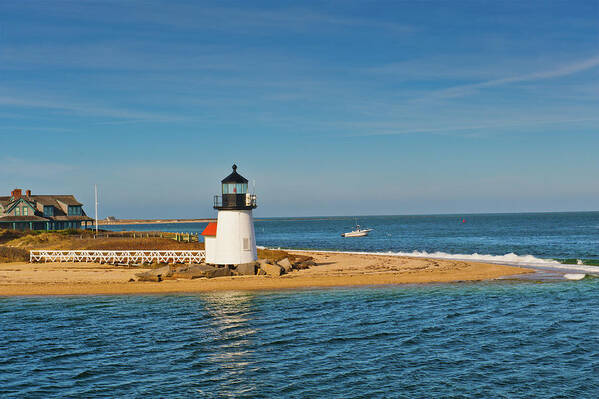 Nantucket Art Print featuring the photograph Brant Point Lighthouse Nantucket by Marianne Campolongo