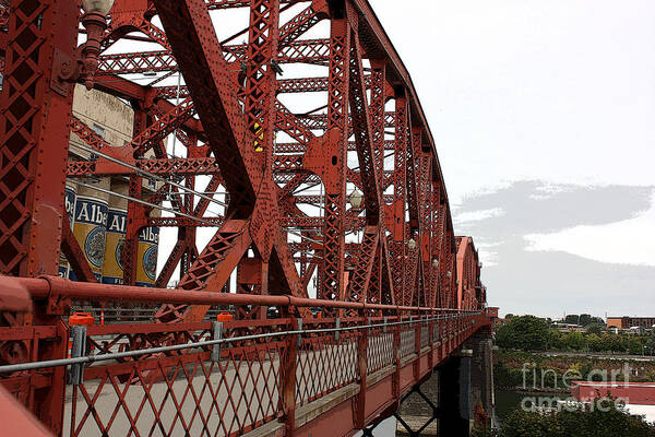 Broadway Bridge Art Print featuring the photograph Broadway Bridge by David Bearden