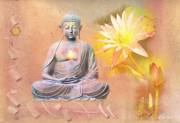 Buddha Art Print featuring the photograph Buddha of Compassion by Diana Haronis