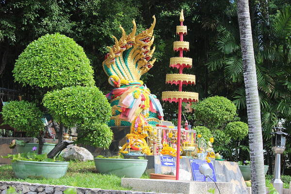 Buddhist Shrine Landscape. Art Print featuring the photograph Buddhist Shrine by Michael Kim