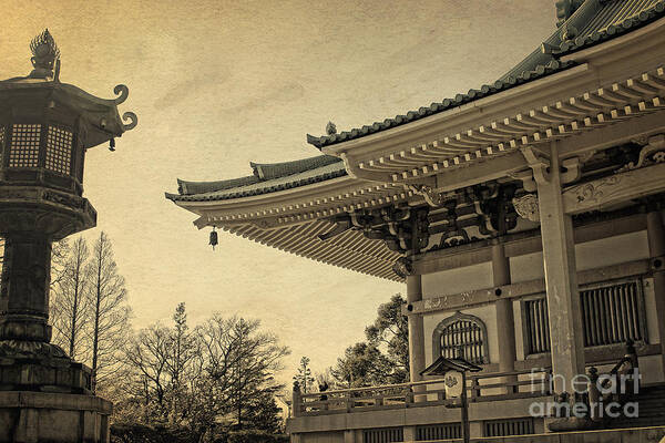 Temple Art Print featuring the photograph Buddhist Temple in Spring by Beverly Claire Kaiya