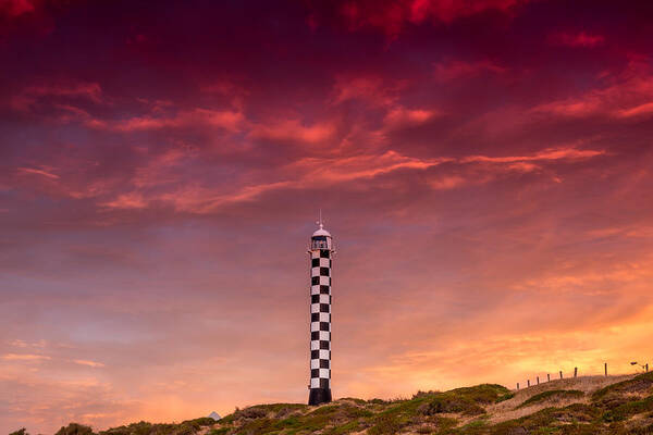 Lighthouse Art Print featuring the photograph Bunbury Lighthouse by Robert Caddy